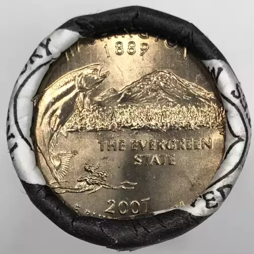 2007 Washington State Quarter US Mint P & D Roll Set (2)