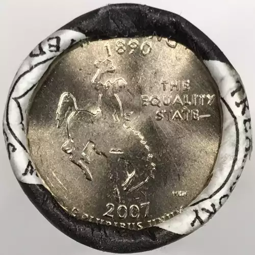 2007 Wyoming State Quarter US Mint P & D Roll Set (2)