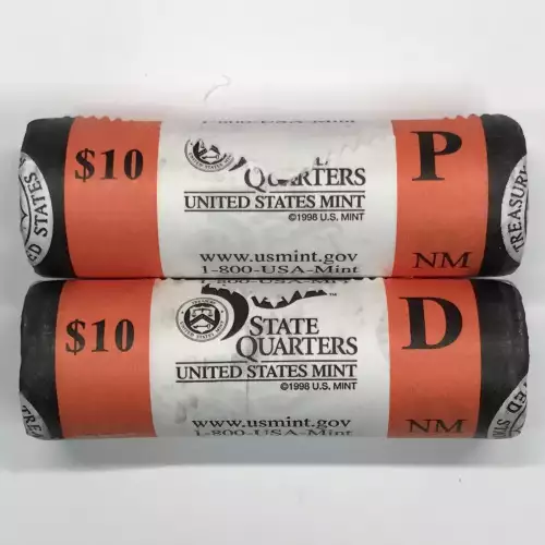 2008 New Mexico State Quarter US Mint P & D Roll Set