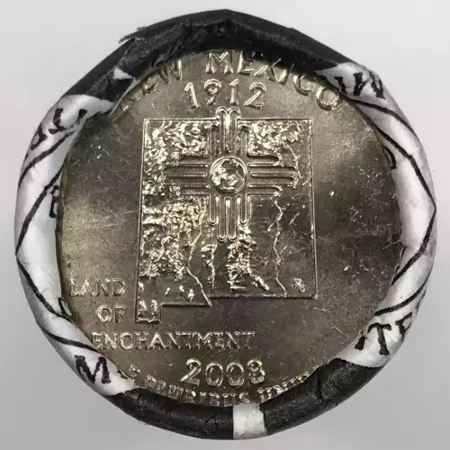 2008 New Mexico State Quarter US Mint P & D Roll Set (2)