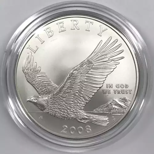 2008-P Bald Eagle Uncirculated Silver Dollar w US Mint OGP - Box & COA