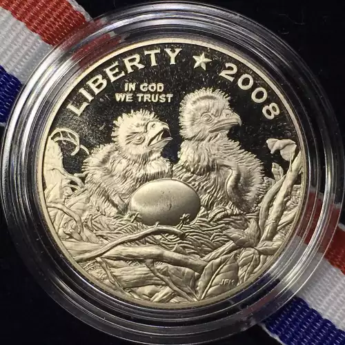 2008-S Bald Eagle Proof Clad Half Dollar w US Mint OGP - Box & COA (3)