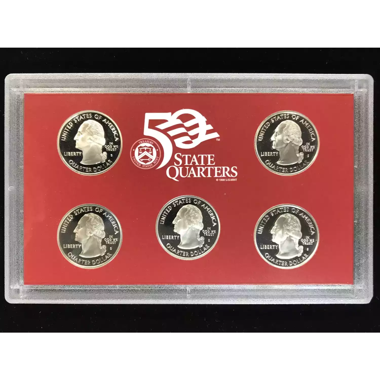 2008-S Silver Quarters Proof Set w US Mint OGP - Box & COA (2)