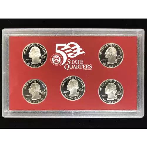 2008-S Silver Quarters Proof Set w US Mint OGP - Box & COA