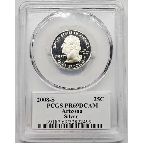 2008 S State Quarter PCGS PR-69 Arizona DCAM (3)