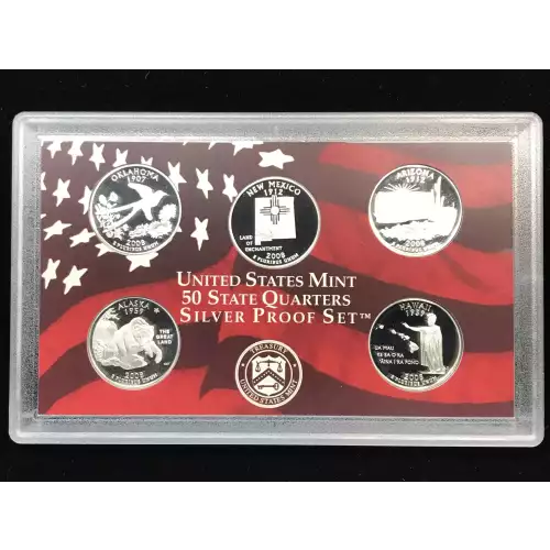 2008-S US Mint Silver Proof Set w OGP - Box & COA