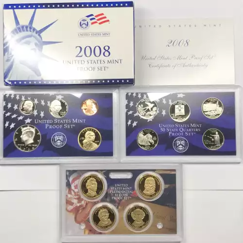 2008 US Mint Proof Set w OGP - Box & COA