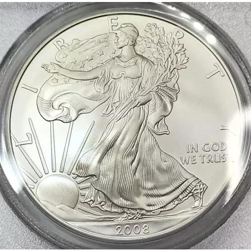 2008-W $1 Burnished Eagle, Rev '07 First Strike (2)