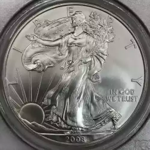 2008-W $1 Burnished Silver Eagle (3)