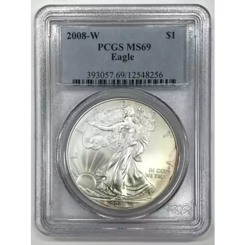 2008-W $1 Burnished Silver Eagle