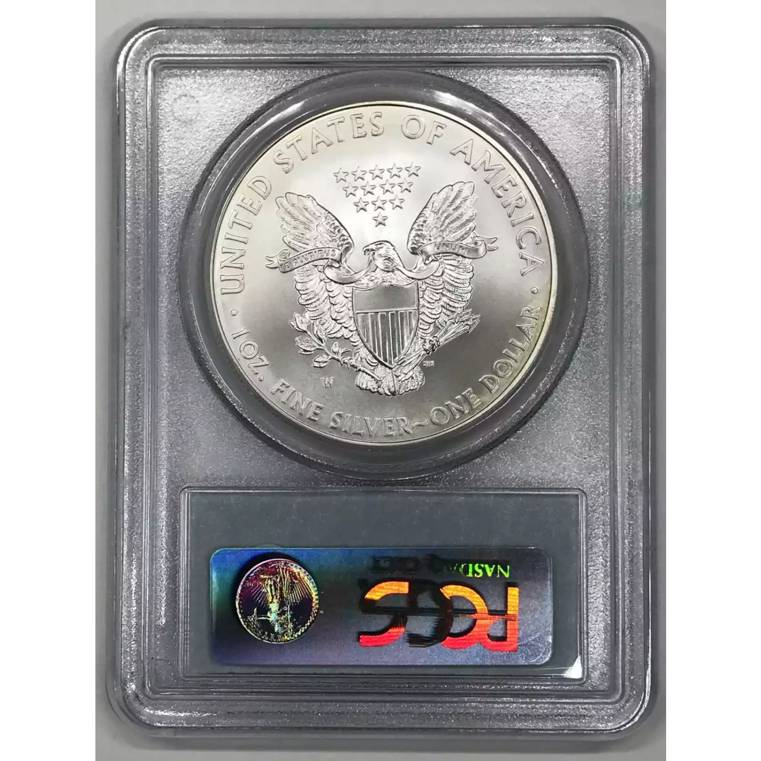 2008-W $1 Burnished Silver Eagle (2)