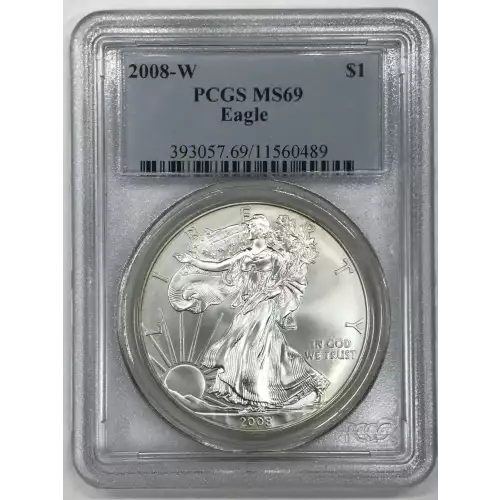 2008-W $1 Burnished Silver Eagle