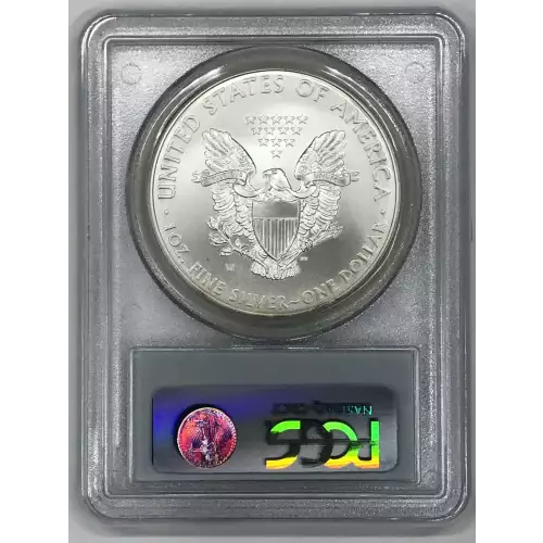 2008-W $1 Burnished Silver Eagle (2)