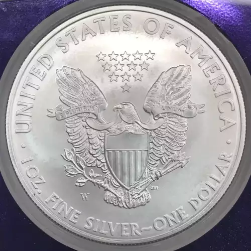 2008-W Burnished Silver Eagle NGC MS-70 - TraderBea Label & Core (2)