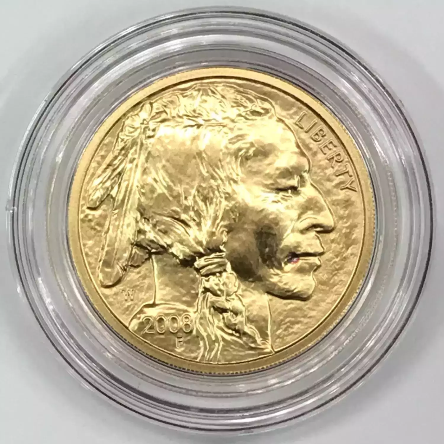 2008-W Burnished/Uncirculated 1/4 oz $10 Gold Buffalo - US Mint OGP Box & COA (2)