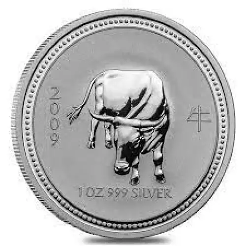 2009 1oz Australian Perth Mint Silver Lunar: Year of the Ox (2)
