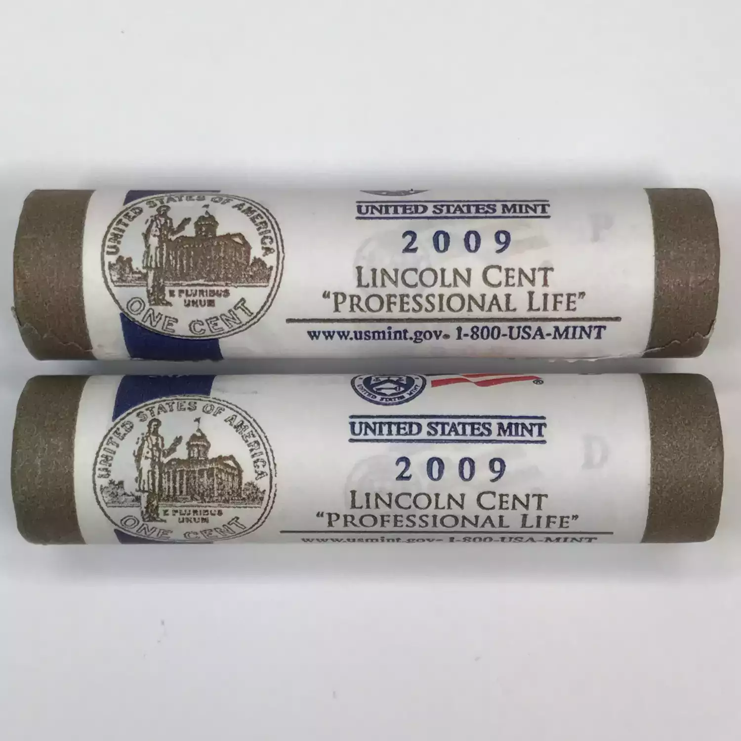 2009 Lincoln Bicentennial Professional Life US Mint P & D Roll Set