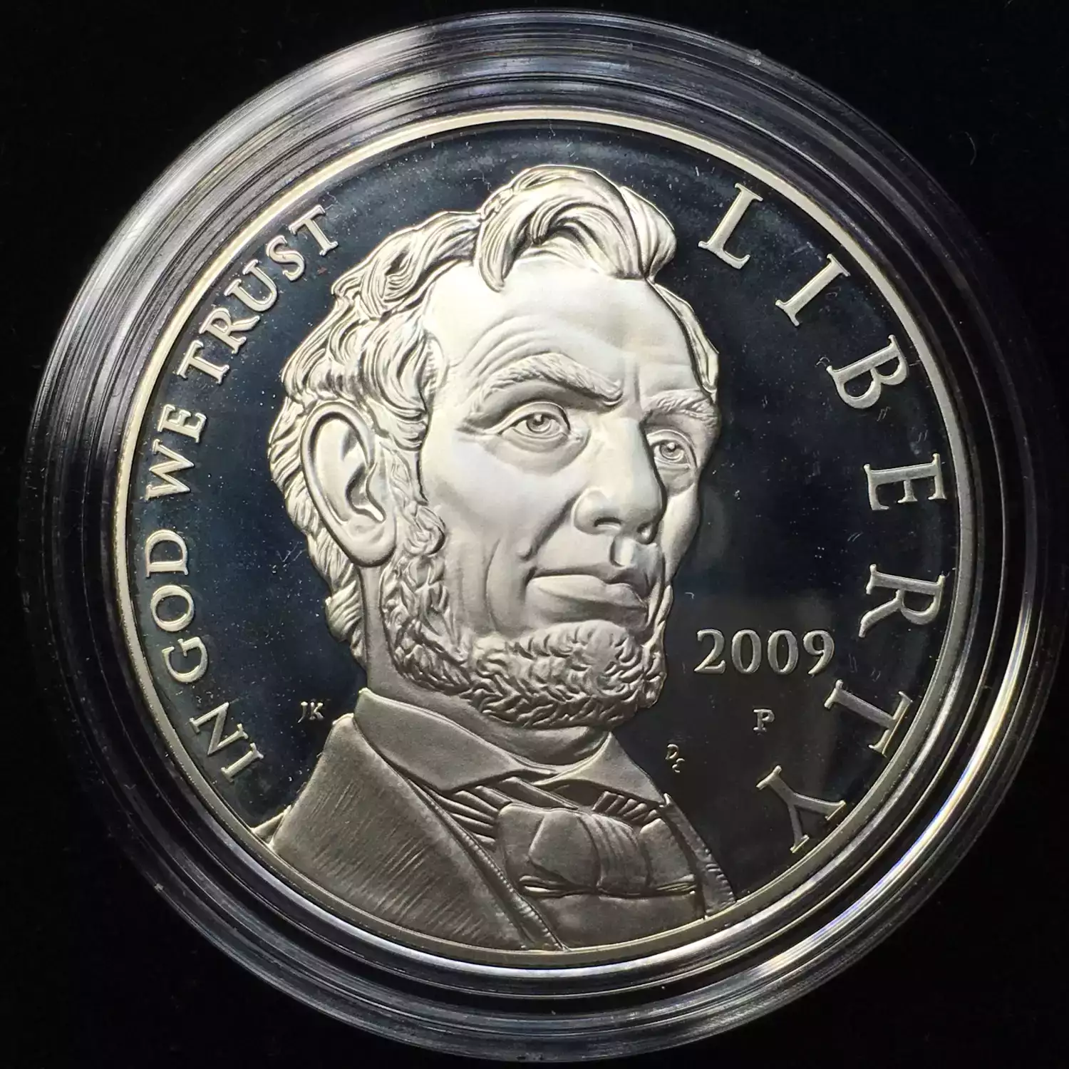 2009-P Abraham Lincoln Bicentennial Proof Silver Dollar w US Mint OGP  Box & COA