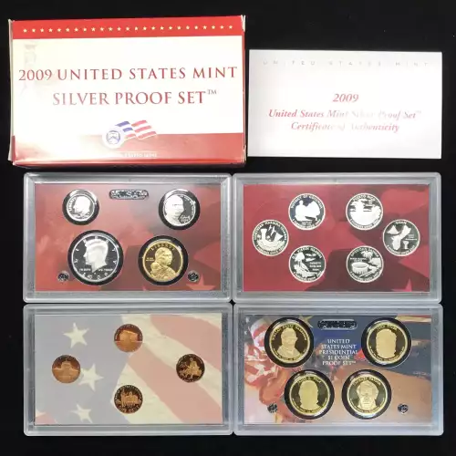 2009-S US Mint Silver Proof Set w OGP - Box & COA