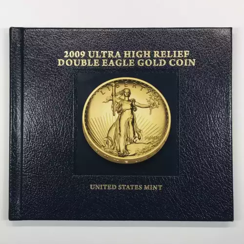 2009 Ultra High Relief (UHR) $20 Saint-Gaudens Double Eagle 1 oz Gold Coin w OGP