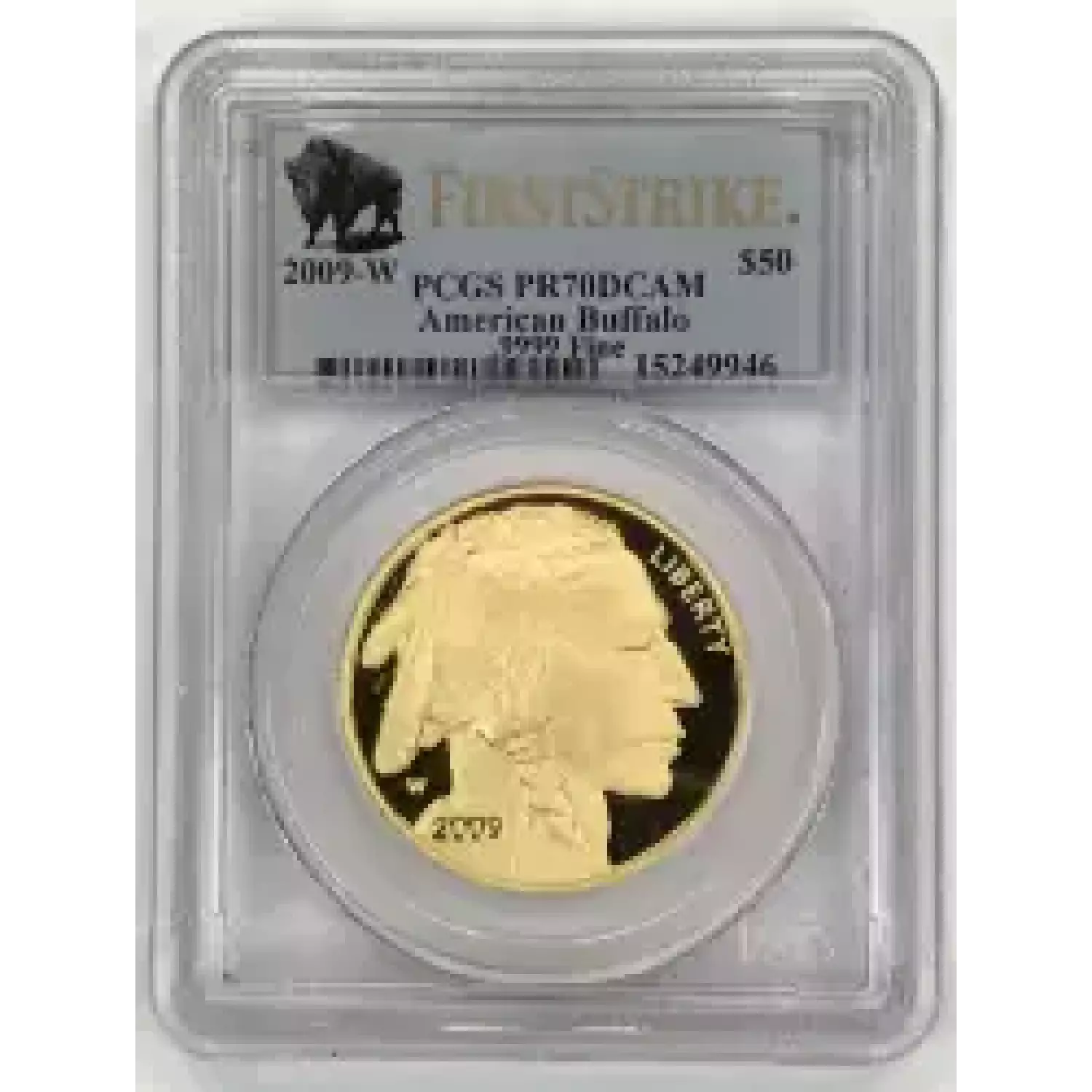 2009-W $50 American Buffalo .9999 Fine Gold First Strike, DCAM