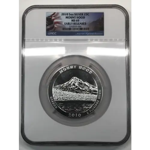 2010 5 oz Silver America the Beautiful Mount Hood National Park