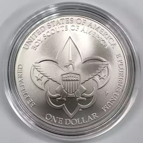 2010-P Boy Scouts of America (BSA) Uncirculated Silver Dollar  US Mint Box & COA (3)