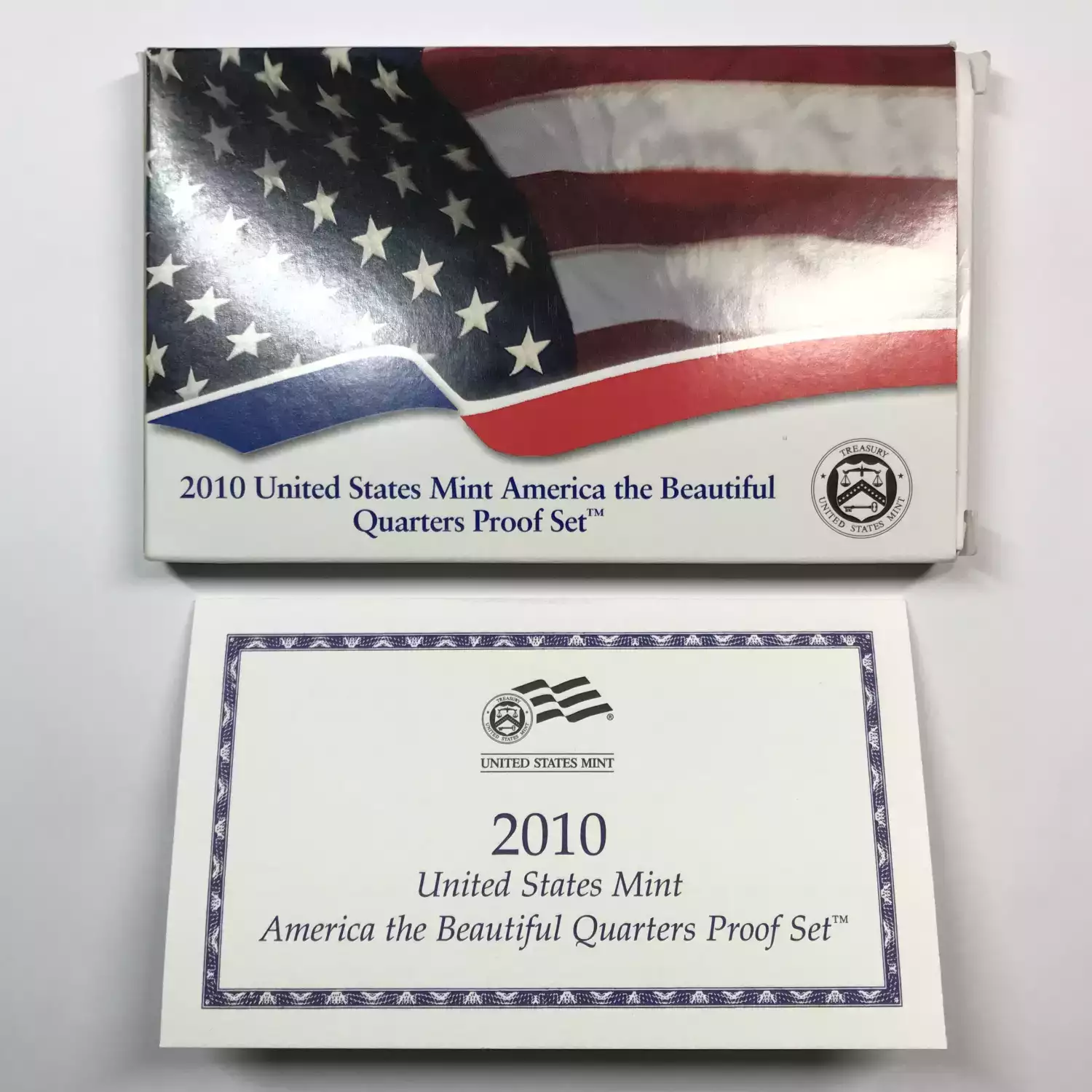 2010-S Clad Quarters Proof Set w US Mint OGP - Box & COA (6)