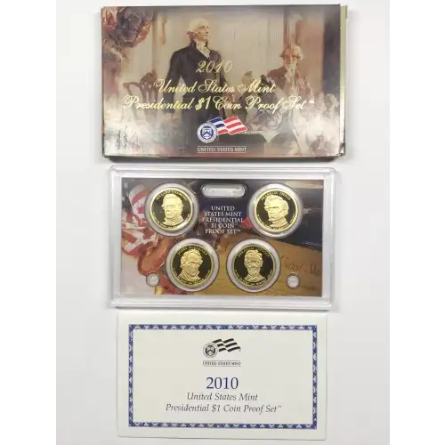 2010-S Presidential Dollar Proof Set w US Mint OGP - Box & COA