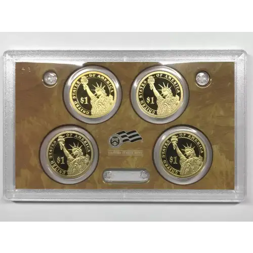 2010-S Presidential Dollar Proof Set w US Mint OGP - Box & COA (4)