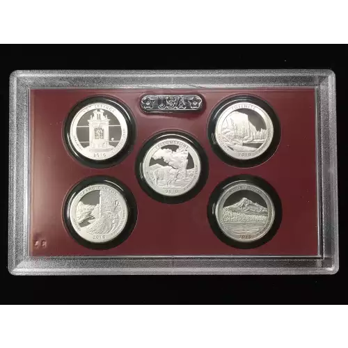 2010-S Silver Quarters Proof Set w US Mint OGP - Box & COA