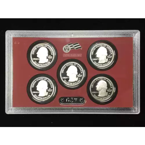 2010-S Silver Quarters Proof Set w US Mint OGP - Box & COA