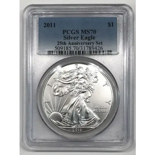 2011 $1 Silver Eagle 25th Anniversary Set