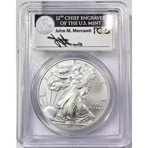 2011 $1 Silver Eagle 25th Anniversary Set First Strike