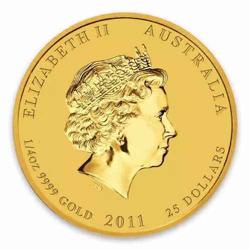 2011 1/4oz Australian Perth Mint Gold Lunar II: Year of the Rabbit (2)