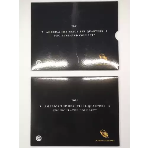 2011 America the Beautiful ATB Quarters Uncirculated 10-Coin P&D Set US Mint OGP (5)