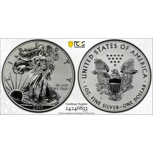 2011-P $1 Silver Eagle Rev PR 25th Anniversary Set First Strike Mercanti SE (5)