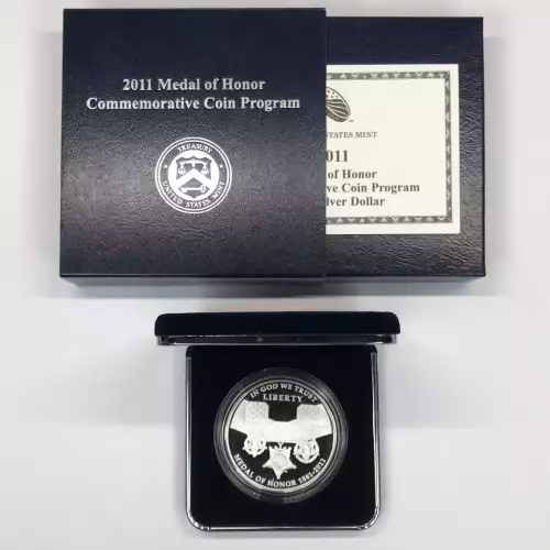 2011-P Medal of Honor Proof Silver Dollar w US Mint OGP - Box & COA (4)