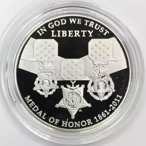2011-P Medal of Honor Proof Silver Dollar w US Mint OGP - Box & COA (3)
