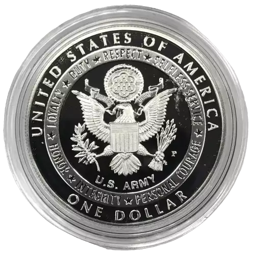 2011-P United States Army Proof Silver Dollar w US Mint OGP - Box & COA