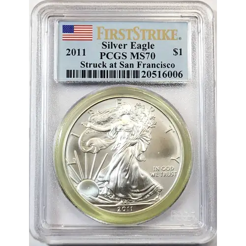 2011-(S) $1 Silver Eagle Struck at San Francisco First Strike (3)