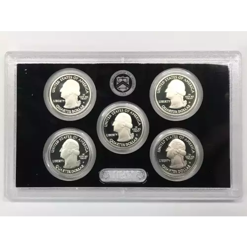 2011-S Silver Quarters Proof Set w US Mint OGP - Box & COA