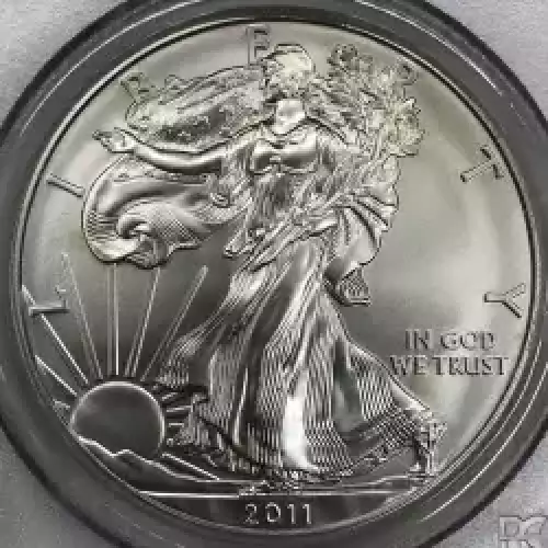 2011-W $1 Burnished Silver Eagle (4)