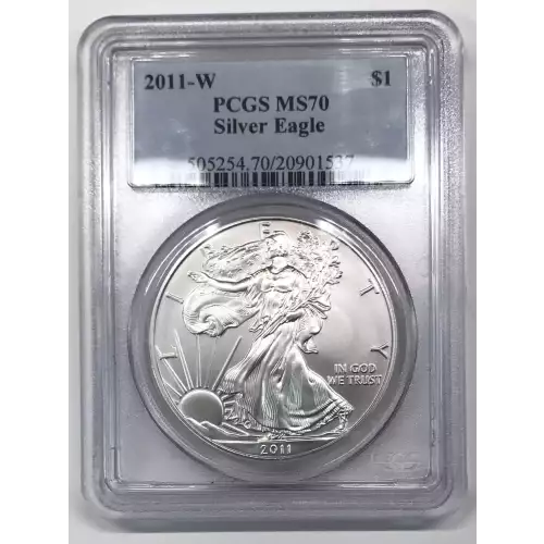 2011-W $1 Burnished Silver Eagle (2)