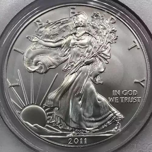 2011-W $1 Burnished Silver Eagle (3)