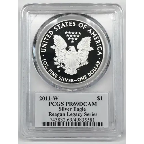 2011-W $1 Silver Eagle Ashley Reagan, DCAM (2)
