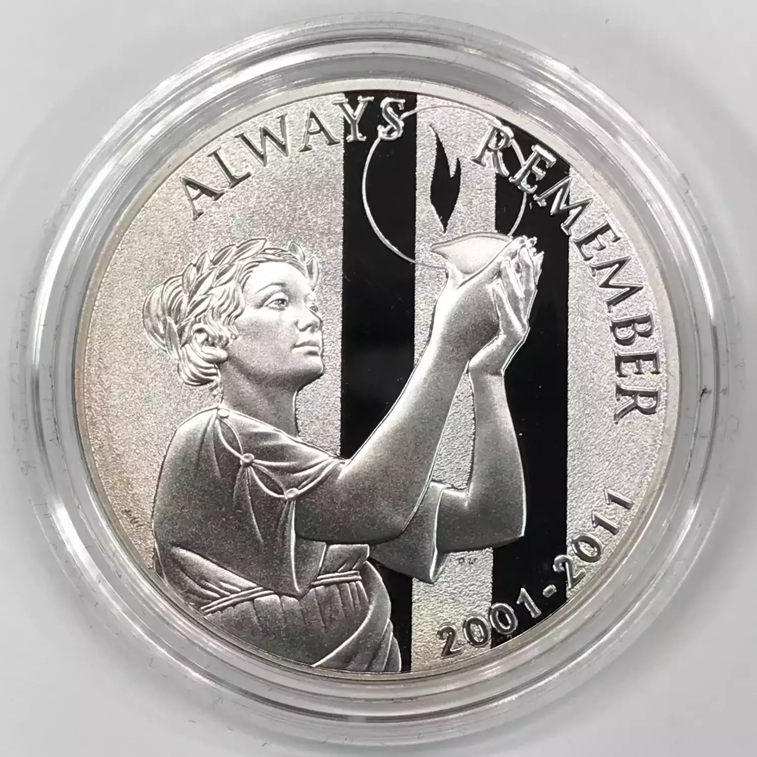 2011-W September 11 National Silver Medal w US Mint OGP - Box & COA (5)