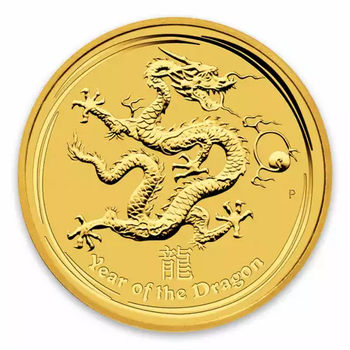 2012 1/2oz Australian Perth Mint Gold Lunar II: Year of the Dragon (3)