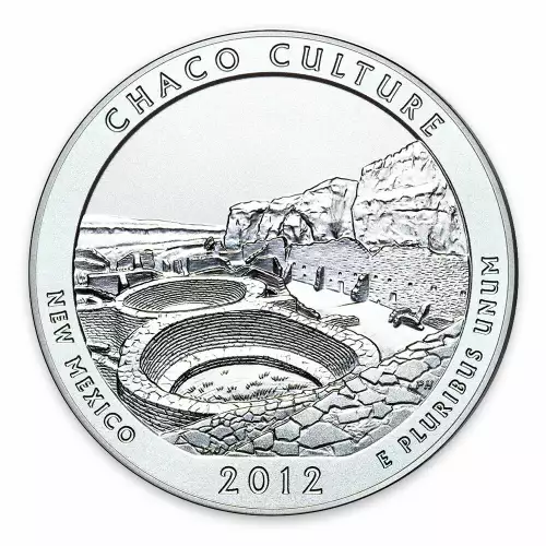 2012 5 oz Silver America the Beautiful Chaco Culture National Park (2)