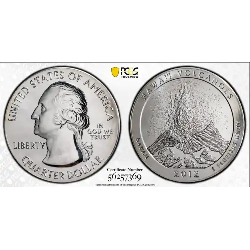 2012 5 oz Silver America the Beautiful Hawaii Volcanoes National Park (2)